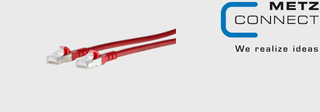 Patch cord Cat.6A AWG 26 red- METZ CONNECT