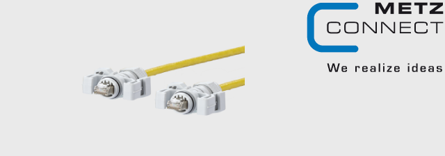 E-DAT Industry patch cord V6 IP67 - IP67- METZ CONNECT