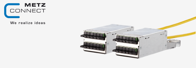 Fiber Optic module DCCS2 OM3 6xE2000-D link, Multi mode - METZ Connect 