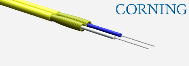 کابل فیبر نوری زیپکورد - تایت بافر - رایزر، مستحکم - کرنینگ Corning