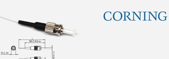 Fiber Optic Pigtail , 1 F, ST® Compatible, Tight-Buffered Cable, Riser, 900 µm