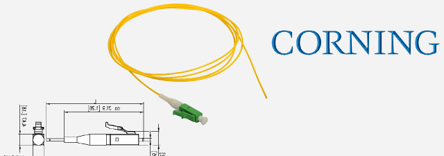 پیگتیل فیبر نوری تایت بافر کورنینگ سری CORNING - Riser, 2.9 mm LC