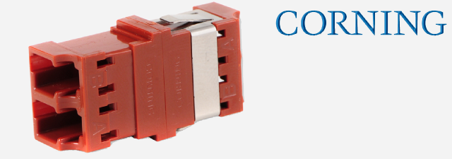 F.O Adapter, LC Duplex, Keyed, (OM4+/OM4/OM3/​OM2/OM1/OS2), brown - CORNING