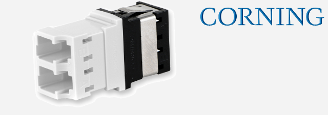 اداپتور فیبر نوری کورنینگ مالتی و سینگل مد CORNING - Keyed/Non Keyed - LC duplex