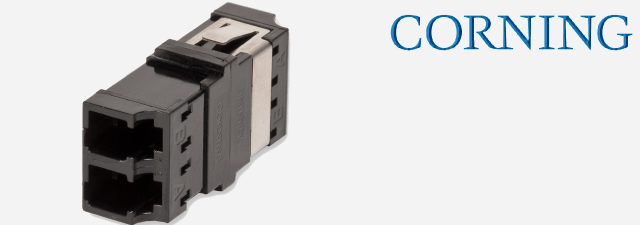 آداپتور فیبر نوری مالتی و سینگل مد CORNING - Keyed/Non Keyed - LC duplex 
