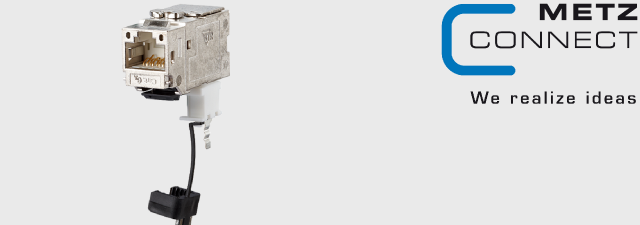 کیستون شبکه - Cat6a 270° متز کانکت
