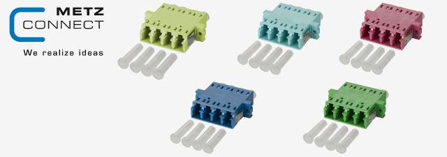 اداپتور فیبر نوری - LC-Quad coupler