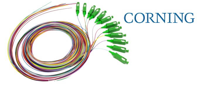 پیگتیل فیبر نوری - پکینگ رنگ بندی CORNING - SC 
