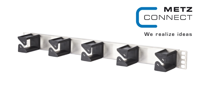 Cable manager 19 inch 1RU stainless steel