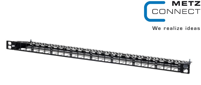 19 inch module frame 0.5RU 24 port